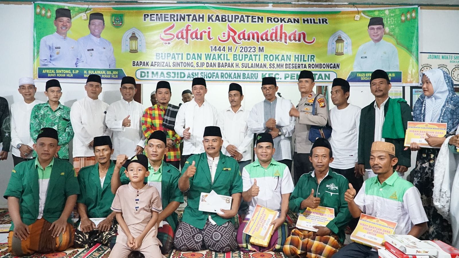 Safari Ramadhan di Pekaitan, Bupati Rohil Ajak Masyarakat Dukung Program Pemerintah