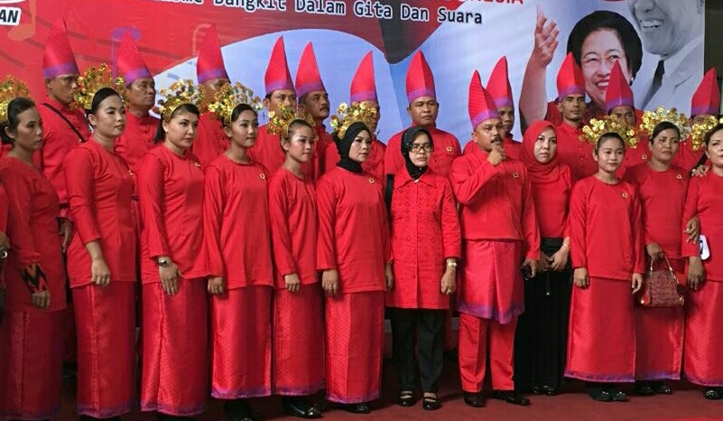 DPD PDI P Riau Ikuti Pestifal Paduan Suara Tingkat Nasional