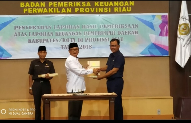 Pertama Kalinya, Pemkab Rohil Terima Opini WTP 2018