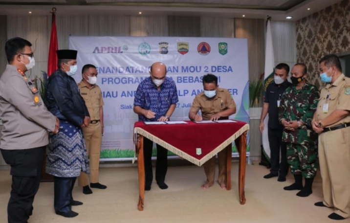 Cegah Karhutla,  PT RAPP Luncurkan Inovasi Holistik Program Desa Bebas Api di Siak