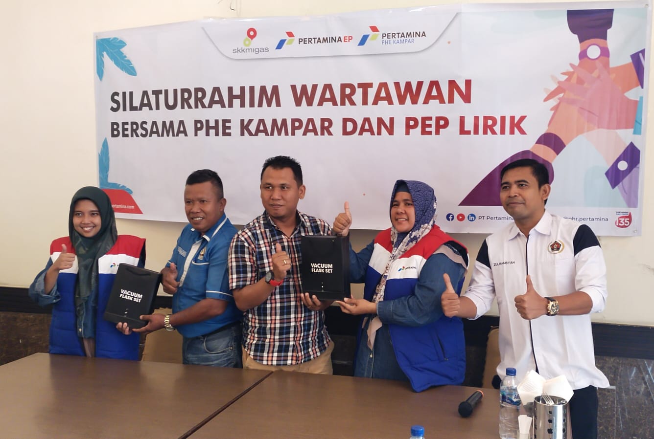 PHE Kampar dan PEP Lirik Jalin Silaturahmi Bersama PWI Pelalawan