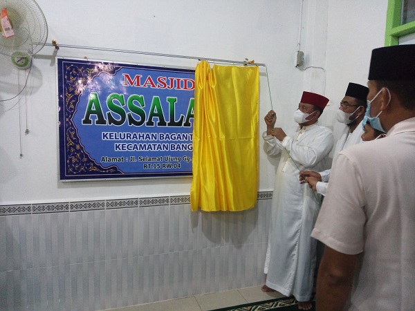Resmikan Kenaikan Status Musala As-Salam Menjadi Masjid, Bupati : Ini Dambaan Warga Jalan Selamat 
