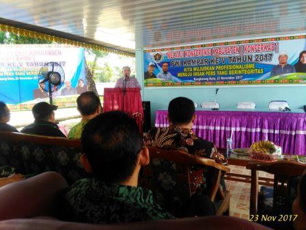  Zulmansyah : Wartawan Harus Memberikan Kontribusi Melalui Pemberitaan.