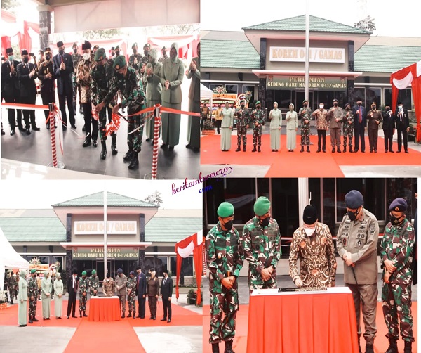 Gubernur Rohidin Resmikan Gedung Baru Korem 041/ Gamas Bengkulu