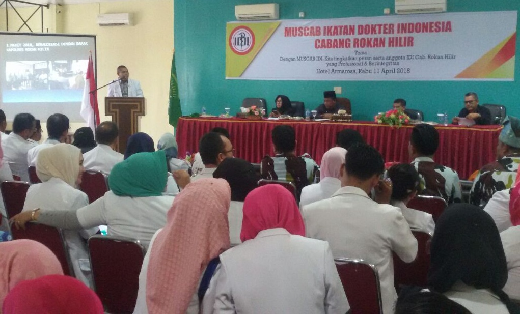 Plt Bupati Buka Muscab IDI Rohil