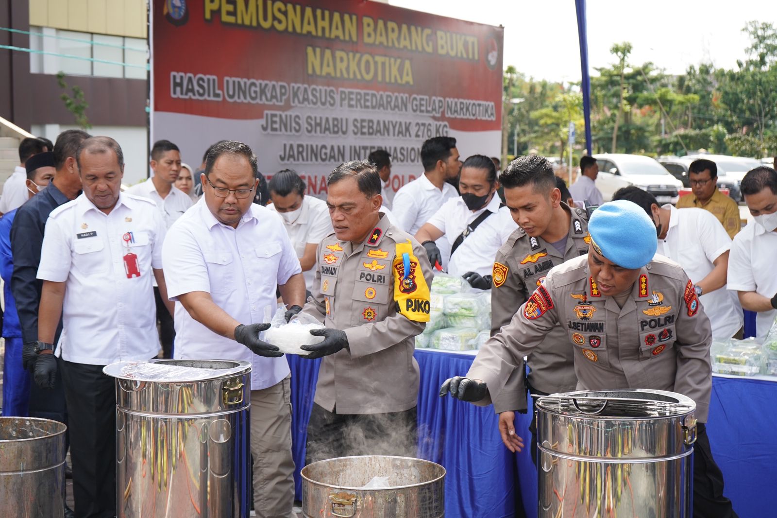Musnahkan BB Narkoba 276 Kg Sabu, Selamatkan Jutaan Jiwa