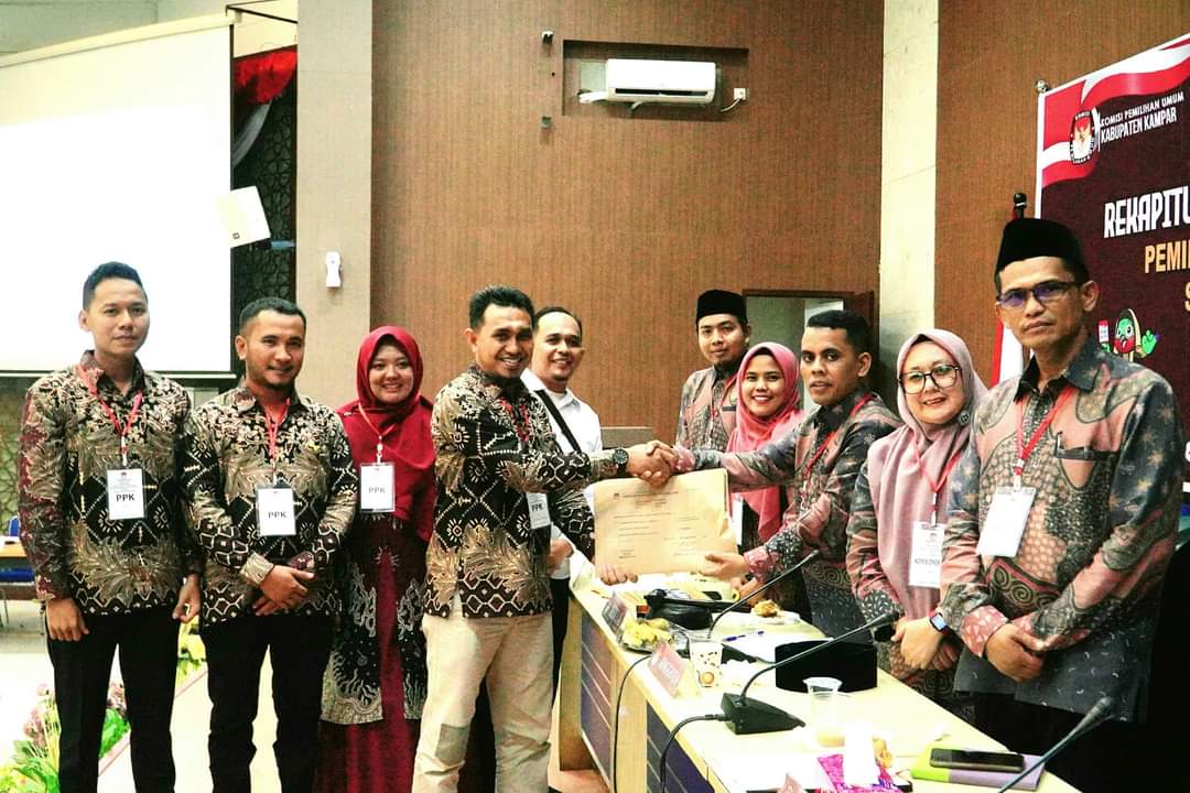 Sah! KPU Tetapkan Yuzar Misharti Pemenang Pilkada Kabupaten Kampar 2024