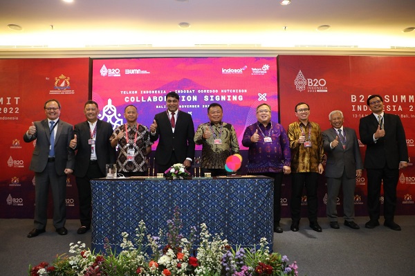 Telkom dan Indosat Ooredoo Hutchison Kolaborasi Akselerasi Pertumbuhan Ekonomi Digital Indonesia