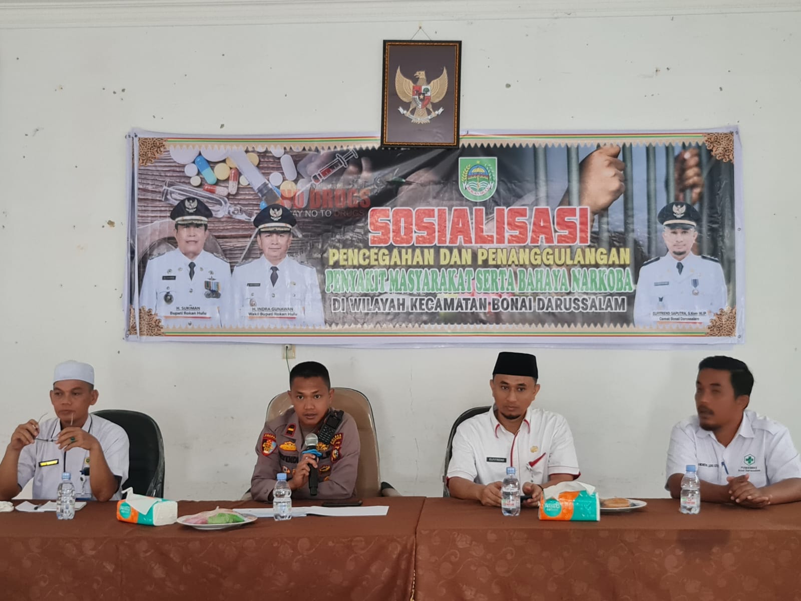 Kapolsek Ipda Romi Jadi Nara Sumber Sosialisasi Penanggulangan Pekat Serta Peredaran Narkoba  