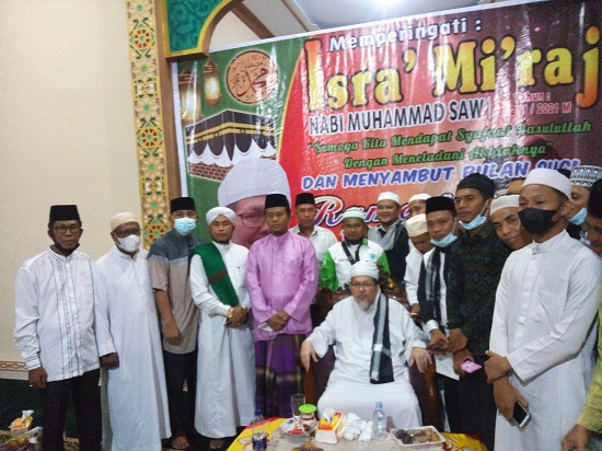 Wabup Rohil Terpilih Hadiri Isra Mi'raj di Masjid Adda'wah