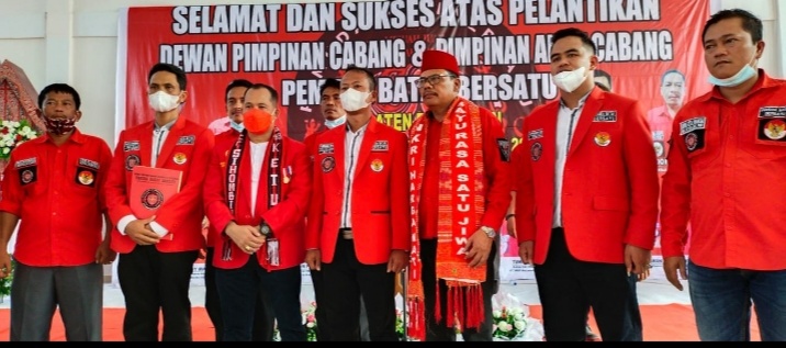 Pelantikan PAC PBB Pangkalan Kerinci Disaksikan Ketum Lambok Sihombing