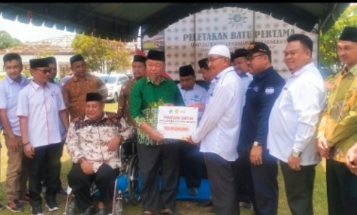 Pasca Kebakaran 5 Agustus 2020 Lalu, Gedung SMP dan SMA Muhammadiyah Ujung Batu Kembali di Bangun  