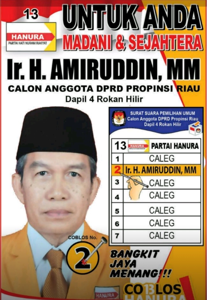 Berharap Ridho Allah, Amiruddin Hindari Money Politik