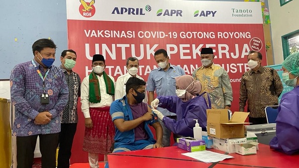 Kunjungi PT RAPP, Ketua MPR RI Imbau Swasta Sukseskan Vaksinasi Gotong Royong