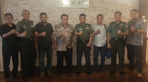 Pusat Informasi Teritorial Angkatan Darat Kunjungi SMSI