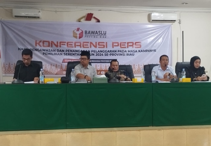 Selama Kampanye, Bawaslu Riau Terima 140 Laporan Pelanggaran 