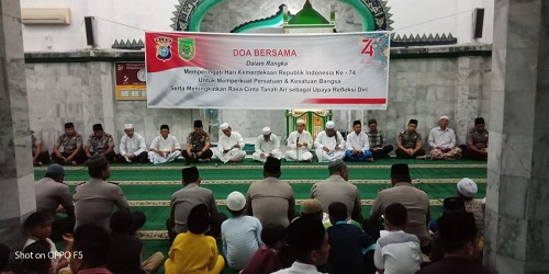 Cara Tiga Polsek di Rohil Peringati Hut RI Ke-74