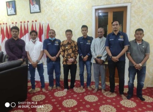 Agendakan Hadiri HPN 2022, PWI Rohil Gelar Audiensi dengan Bupati dan Wabup