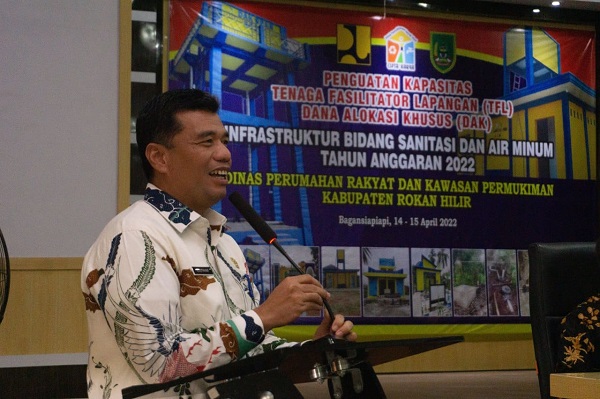 Sukseskan Program Sanitasi Dan Spam, Disperkim Rohil Latih Puluhan Tenaga Fasilitator Lapangan