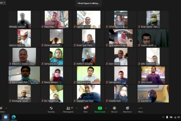 Webinar Ketahanan Pangan untuk Wartawan Usai, Dana Bergulir Rp100 Juta Disiapkan PWI Riau-SPS Riau