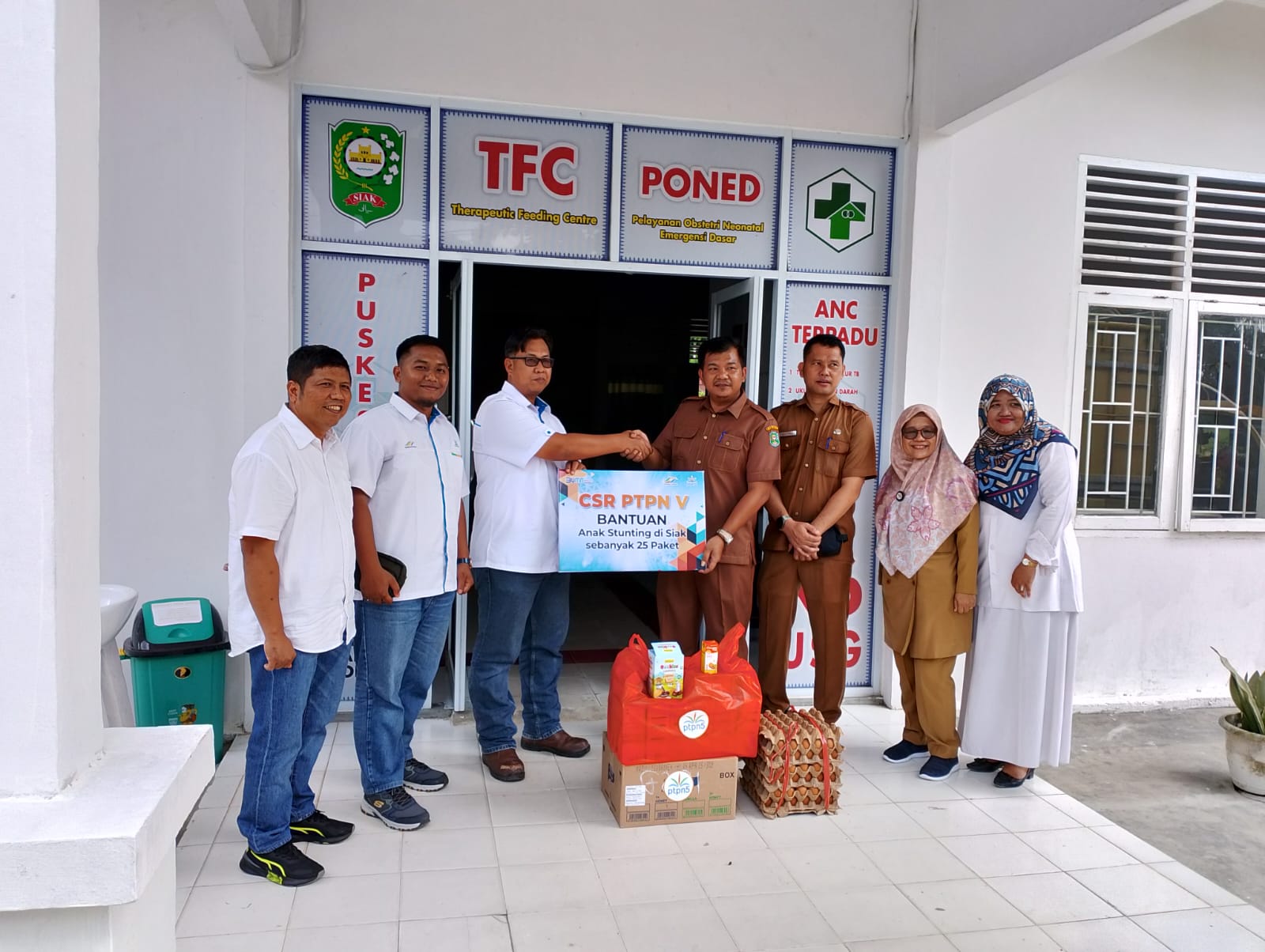 PalmCo Regional 3, Eks PTPN V Salurkan TJSL Stunting hingga Anak Yatim di Lubuk Dalam