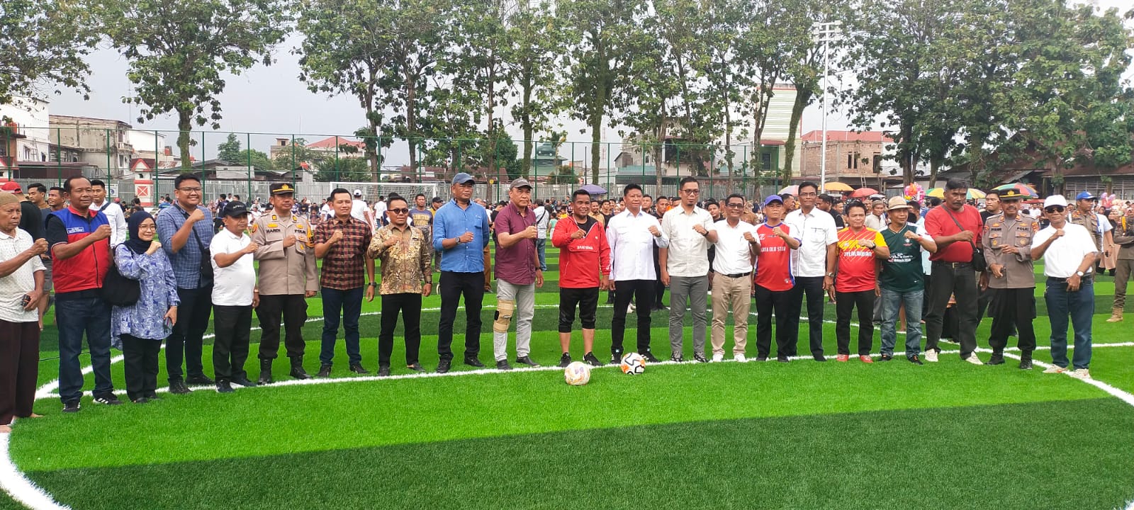 Kolaborasi Pemkab Pelalawan Bersama RAPP Persembahkan Lapangan Mini Soccer Untuk Masyarakat