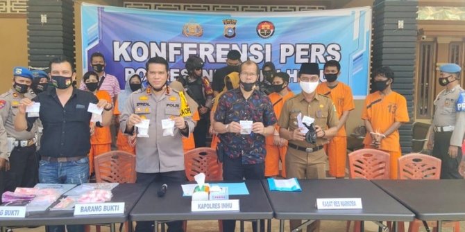 Geluti Bisnis Narkoba Bertahun-Tahun, Satu Keluarga di Inhu Diciduk Polisi