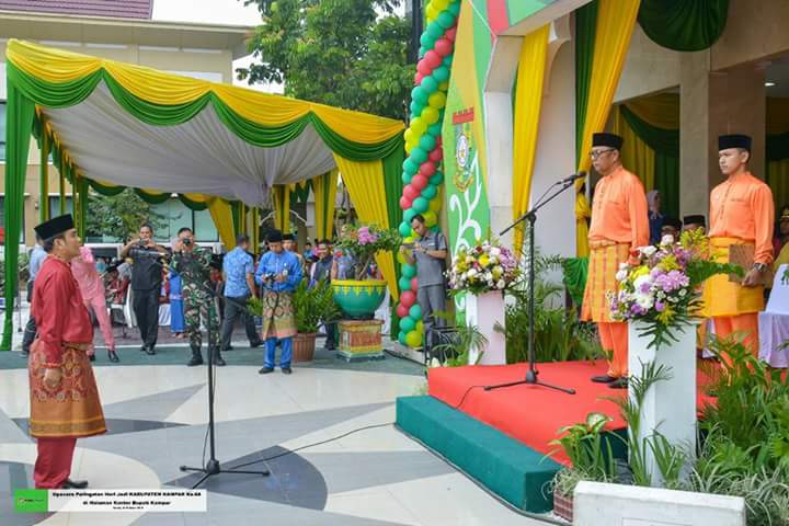 Upacara HUT Kabupaten Kampar Ke-68 Bupati : Mari Berusaha dan Berdoa Untuk Kesejahteraan Rakyat Kamp