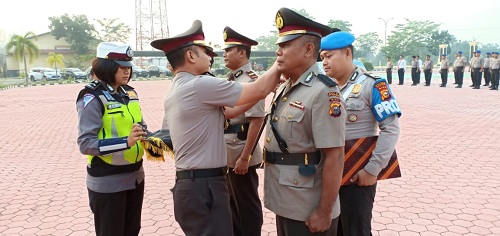 Tiga Kapolsek di Rohil di Sertijab 