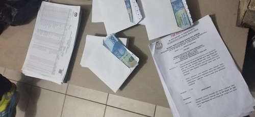 Tim Patroli Money Politic Bawaslu Inhu Temukan 146 lembar Amplop Berisi Uang 50 Ribu Rupiah