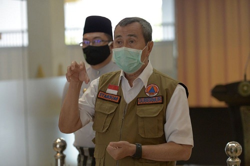 Riau Tak Lagi Zona Merah Covid-19, Syamsuar Ajak Masyarakat Disiplin Dengan Prokes