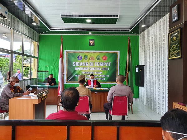 Polres Rohil Adakan Operasi Gabungan Tegakkan Hukum dan Pendisiplinan Prokes Covid-19