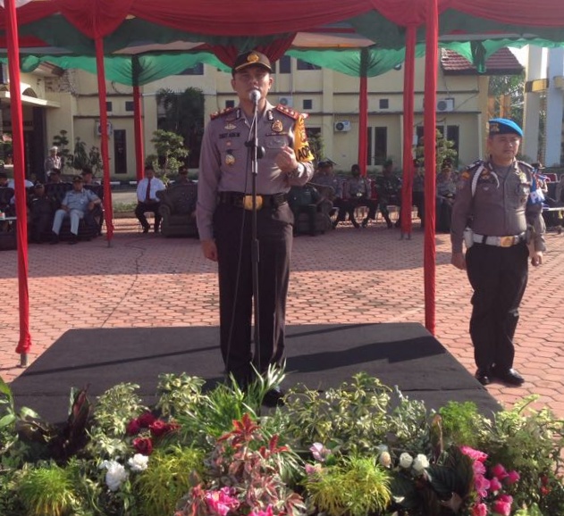 Polres Rohil Gelar Apel Pasukan Operasi Ketupat Muara Takus 2018