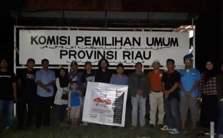   Pondok Belantara Adventure Gelar AKsi Solidaritas dan Doa Bersama di KPU Riau