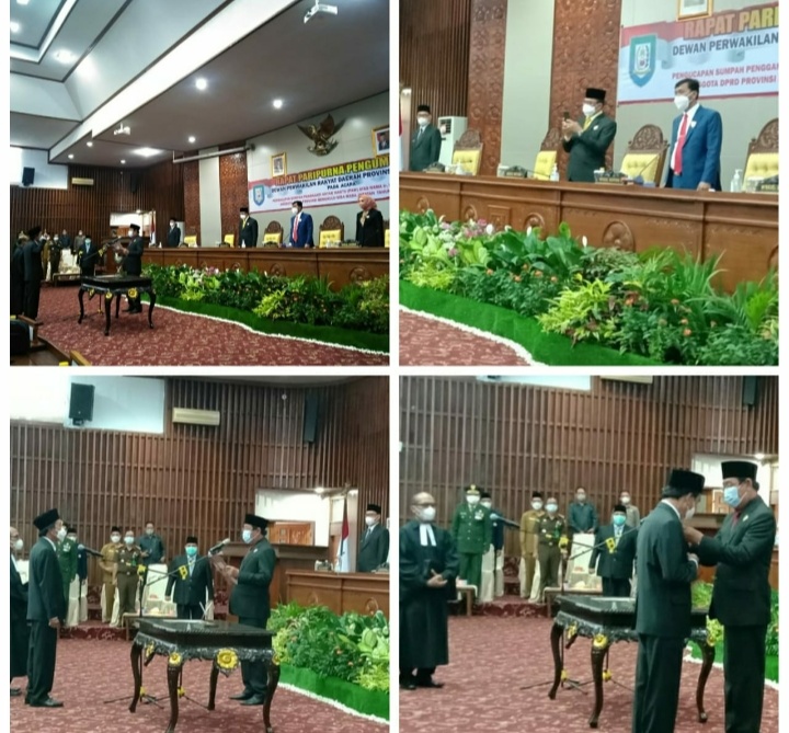 DPRD Gelar Paripurna Pelantikan Anggota DPRD PAW Sisa Masa Jabatan 2019-2024