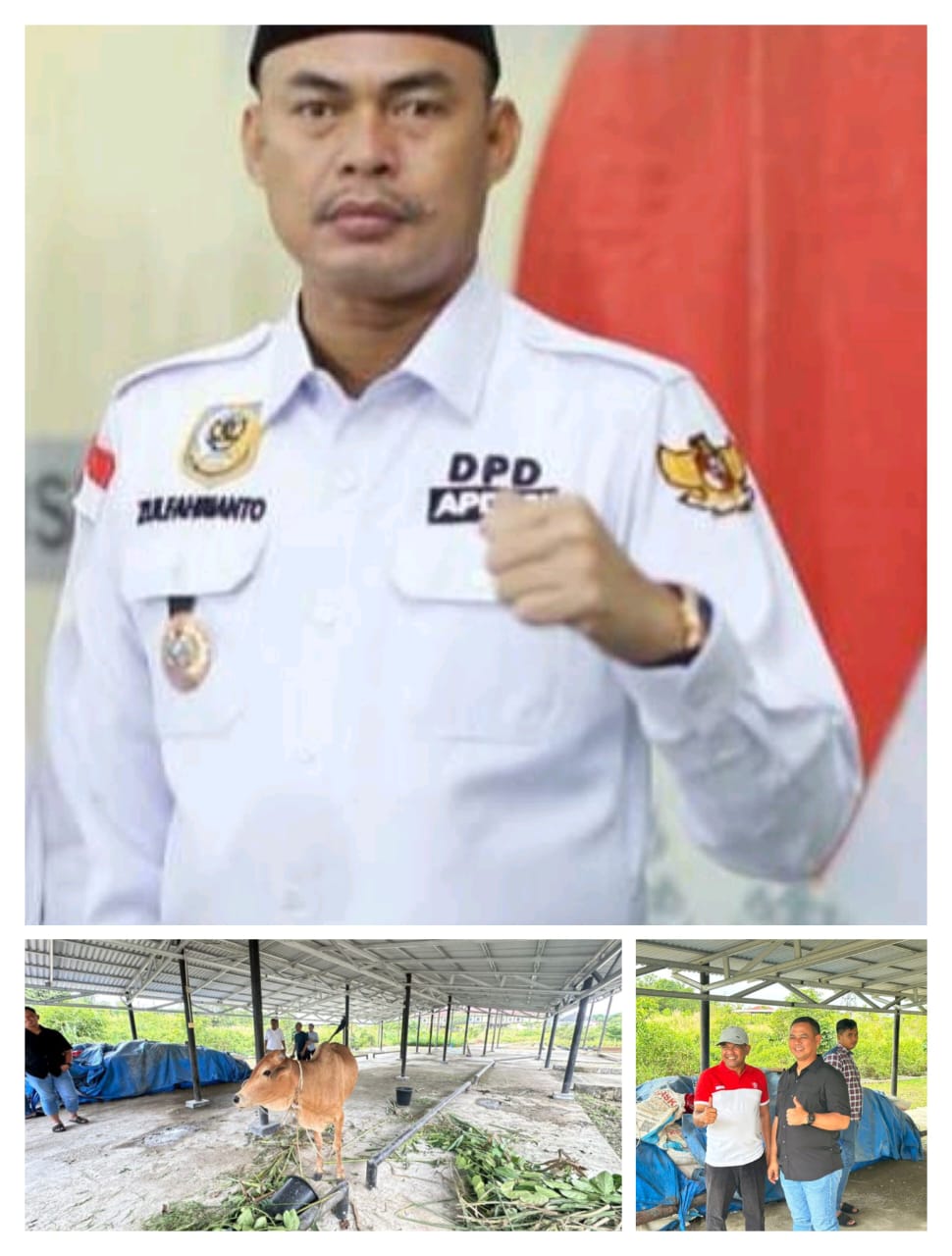 Hari Raya Idul Adha 1445 H, DPD APDESI Riau Salurkan Satu Ekor Hewan Qurban ke Polres Rohul  