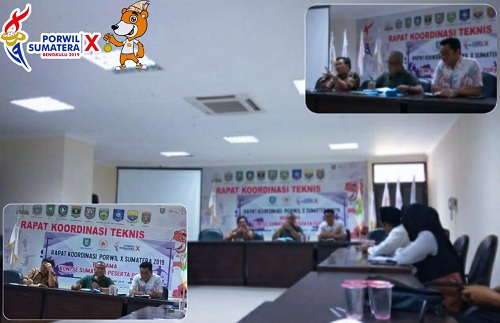 Sukseskan PORWIL X Se-Sumatera, Panitia Gadeng Organisasi Dan Media