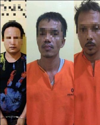 Tiga Tersangka Sabu Diamankan Polres Rohil Ditiga Lokasi Berbeda