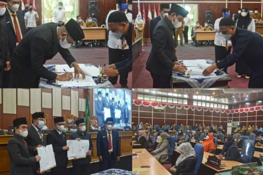 Pemerintah dan DPRD Kota Bengkulu Tandatangani MoU KUA PPAS APBD 2022