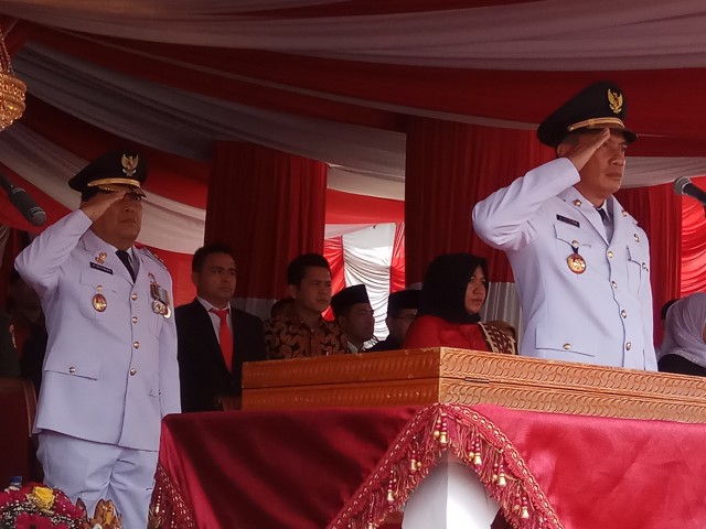 Irup Peringatan HUT RI ke -72, Bupati Suparman Ajak Masyarakat Kerja Bersama Membangun Rohul