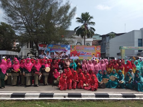 Pawai Rebana Semarakkan HUT Rohil Ke-20, Ditaja DKD