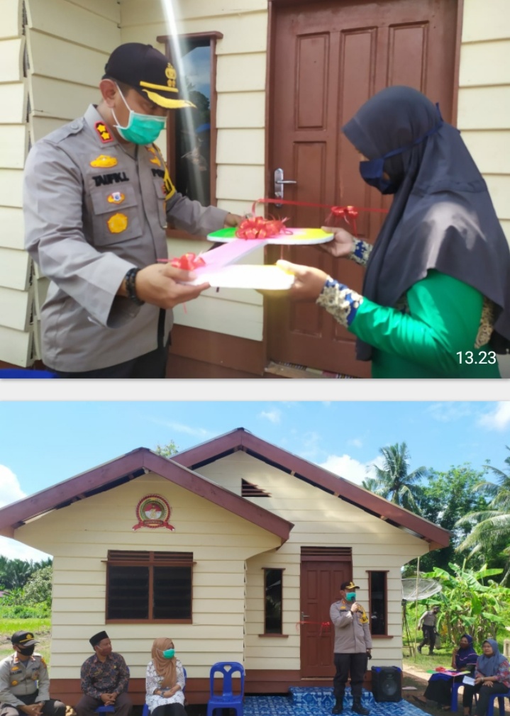 Dapat Rumah Baru Dari Kapolres, Lizawati : Tak Sanggup Ucapkan Terima Kasih