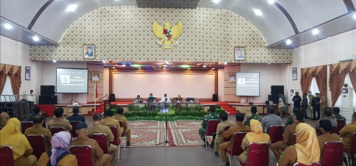 Polres Bersama Forkopimda Rohil Adakan Rakor Analisis Dan Penanganan Covid-19