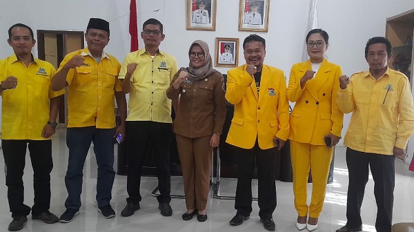 DPD II Partai Golkar Di Sambut Baik Pj Bupati Tapteng 