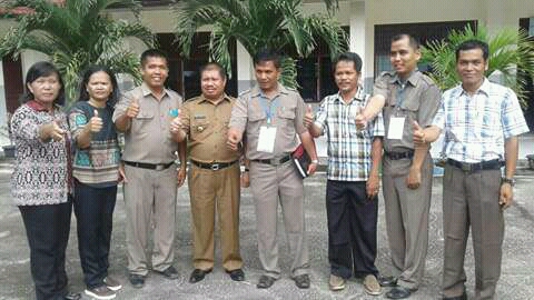 Bupati Bengkalis Pantau UNBK SMK Yapim Mandau