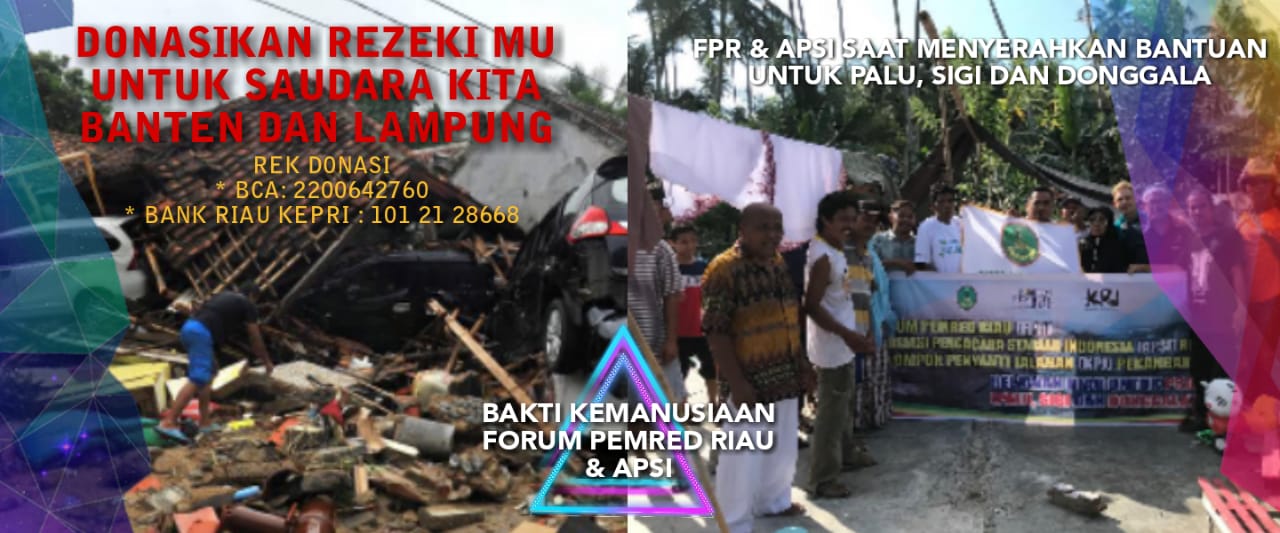 FPR & APSI Buka Donasi untuk Korban Tsunami Banten dan Lampung