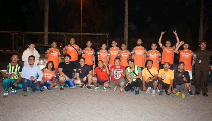 Karyawan RAPP Jogging Bersama Pelalawan Runners