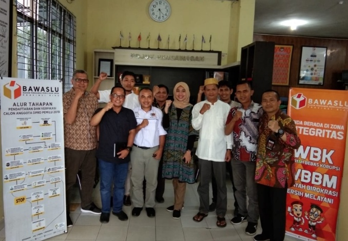 Bangun Sinergi Kawal Pemilu, Mappilu PWI Riau Gelar Pertemuan dengan Bawaslu