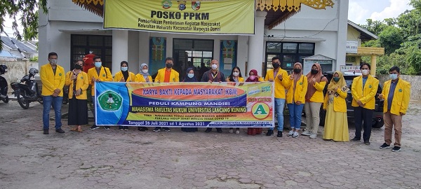 Lurah Maharatu Apresiasi Kegiatan KBM Unilak, Masih Bisa Berbagi di Tengah Pandemi