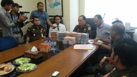 Kejari Rohil Titipkan Uang Negara Rp1,8 Miliar di BRI Bagansiapiapi